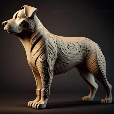 3D model Central Asian Shepherd dog (STL)